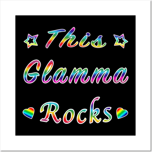 This Glamma Rocks Matriarch Hottie Funny Gift. Posters and Art